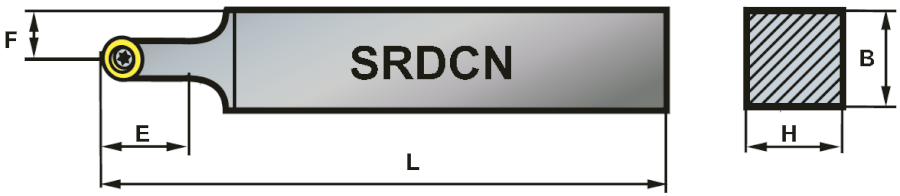 SRDCN 2525-10 soustružnický držák